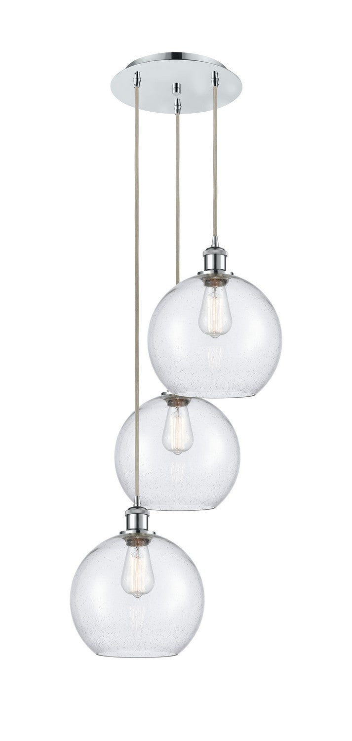 Innovations - 113B-3P-PC-G124-10 - Three Light Pendant - Ballston - Polished Chrome