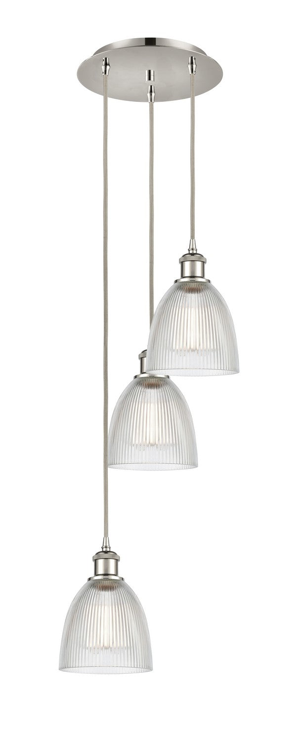 Innovations - 113B-3P-PN-G382 - Three Light Pendant - Ballston - Polished Nickel