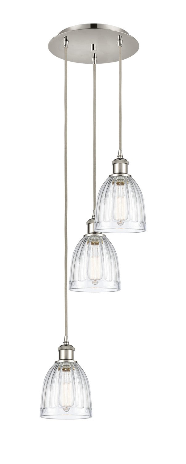 Innovations - 113B-3P-PN-G442 - Three Light Pendant - Ballston - Polished Nickel
