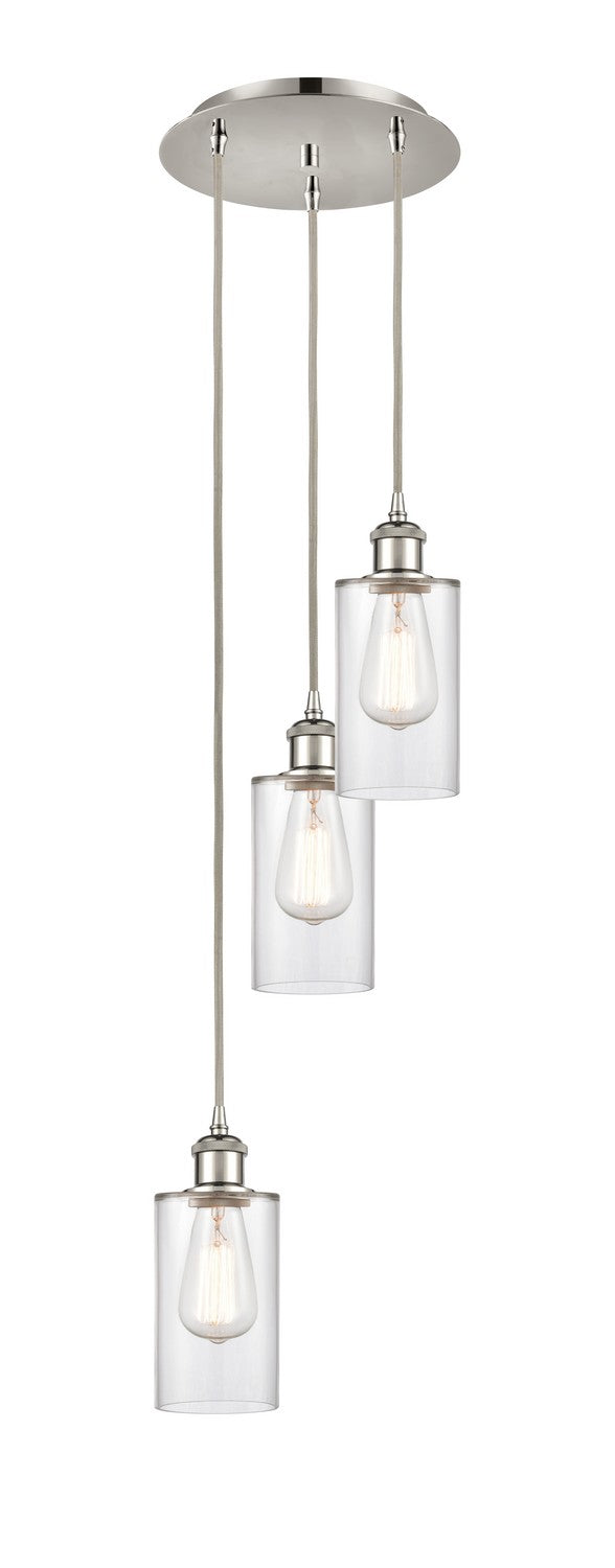 Innovations - 113B-3P-PN-G802 - Three Light Pendant - Ballston - Polished Nickel