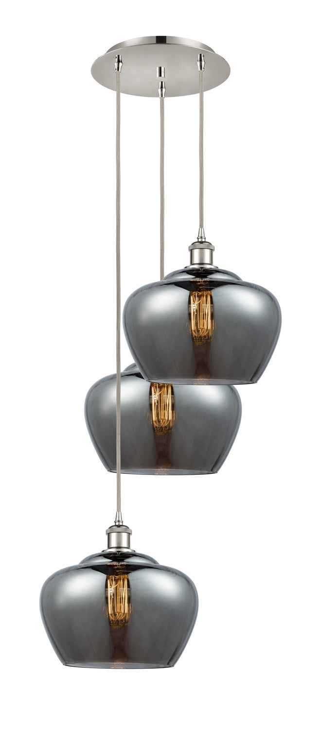 Innovations - 113B-3P-PN-G93-L - Three Light Pendant - Ballston - Polished Nickel