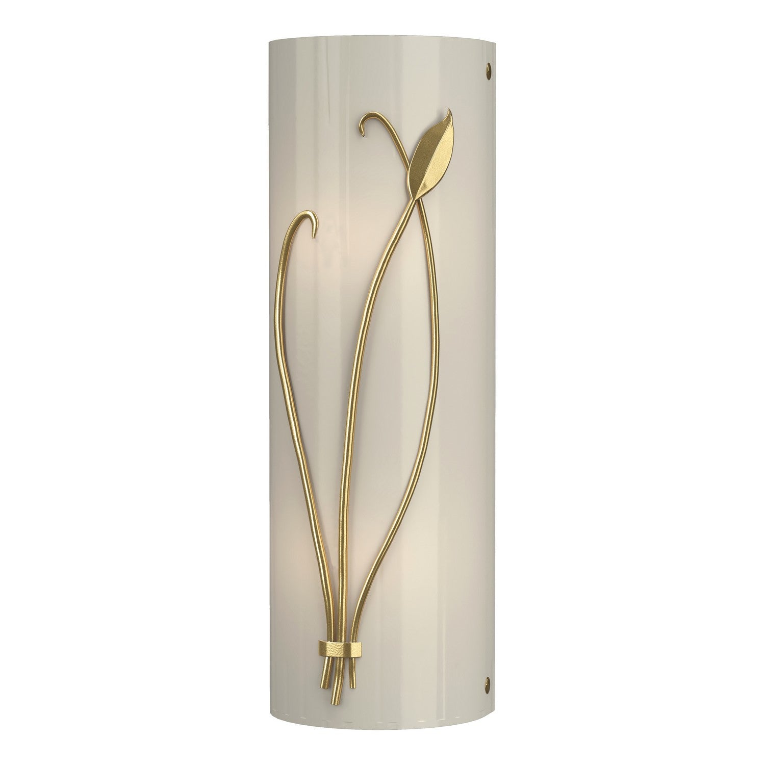 Hubbardton Forge - 205770-SKT-LFT-86-CC0410 - Two Light Wall Sconce - Leaf - Modern Brass
