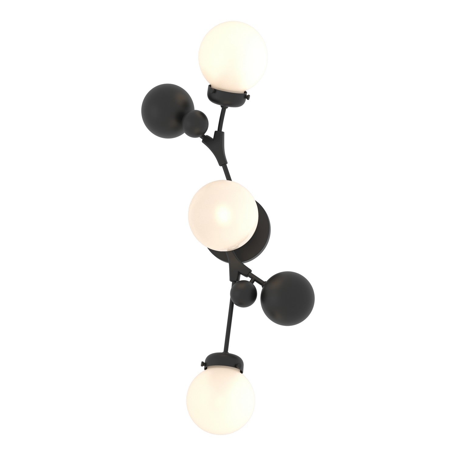 Hubbardton Forge - 206050-SKT-10-GG0629 - Three Light Wall Sconce - Sprig - Black