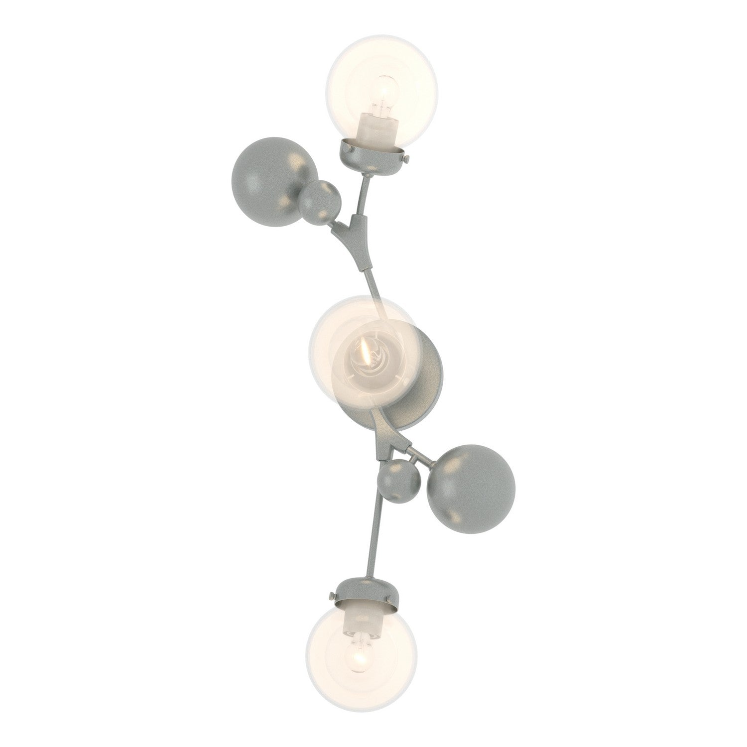Hubbardton Forge - 206050-SKT-82-WF0629 - Three Light Wall Sconce - Sprig - Vintage Platinum