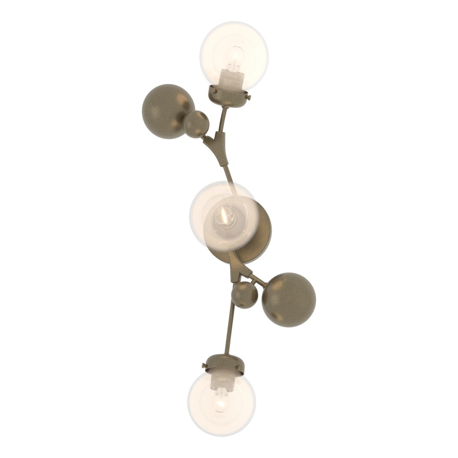 Hubbardton Forge - 206050-SKT-84-WF0629 - Three Light Wall Sconce - Sprig - Soft Gold