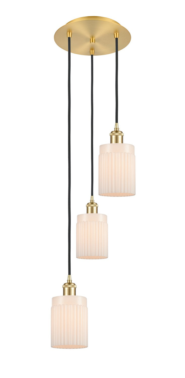 Innovations - 113B-3P-SG-G341 - Three Light Pendant - Ballston - Satin Gold