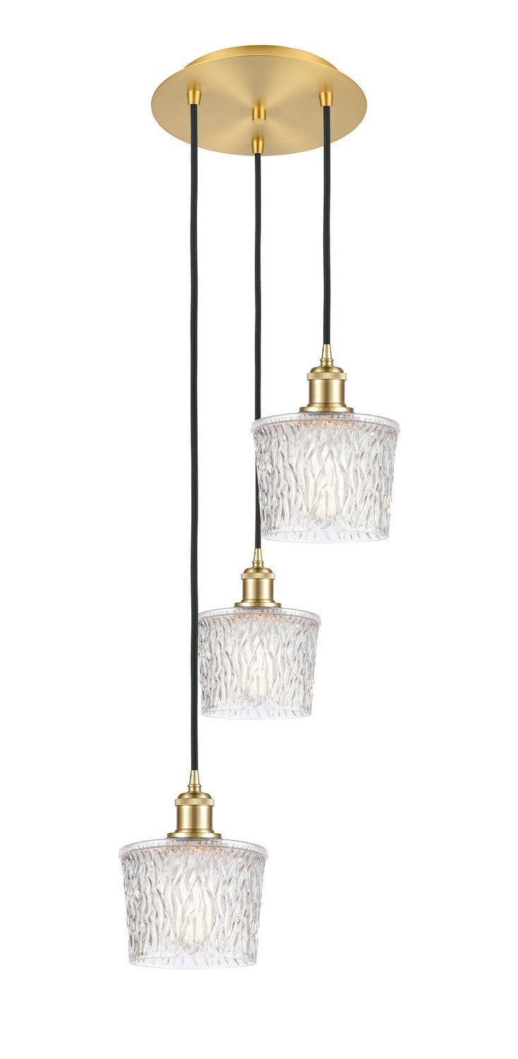 Innovations - 113B-3P-SG-G402 - Three Light Pendant - Ballston - Satin Gold