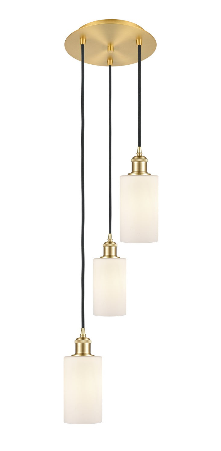 Innovations - 113B-3P-SG-G801 - Three Light Pendant - Ballston - Satin Gold