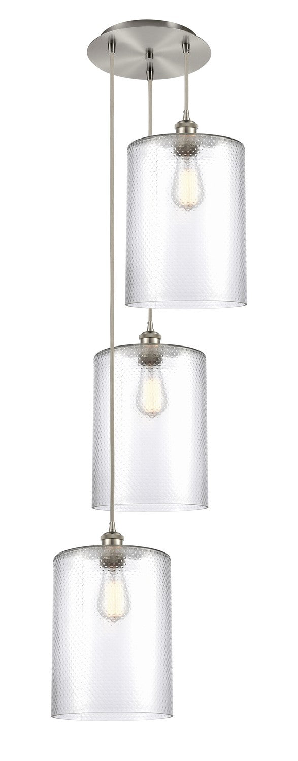 Innovations - 113B-3P-SN-G112-L - Three Light Pendant - Ballston - Brushed Satin Nickel