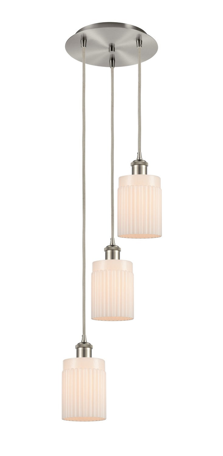 Innovations - 113B-3P-SN-G341 - Three Light Pendant - Ballston - Brushed Satin Nickel