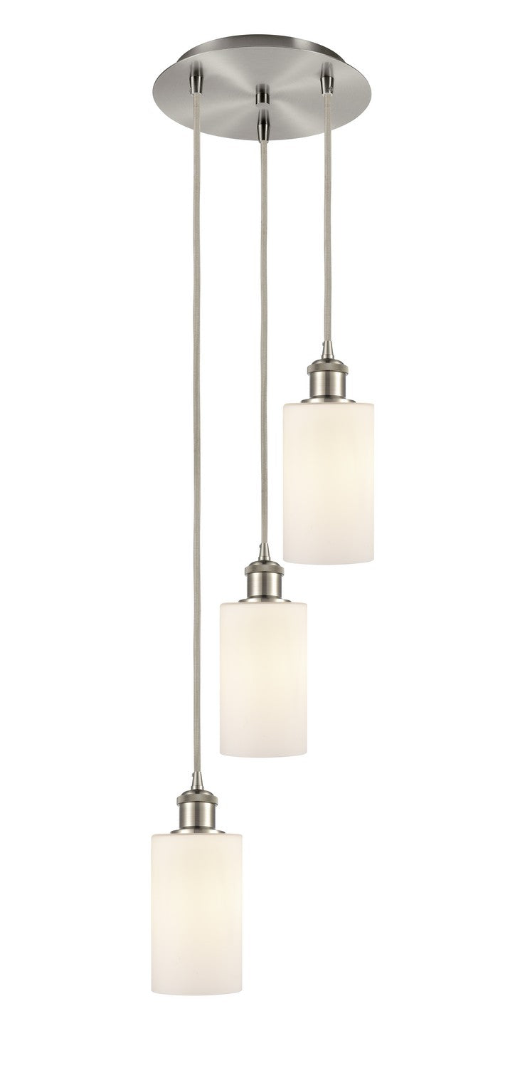 Innovations - 113B-3P-SN-G801 - Three Light Pendant - Ballston - Brushed Satin Nickel