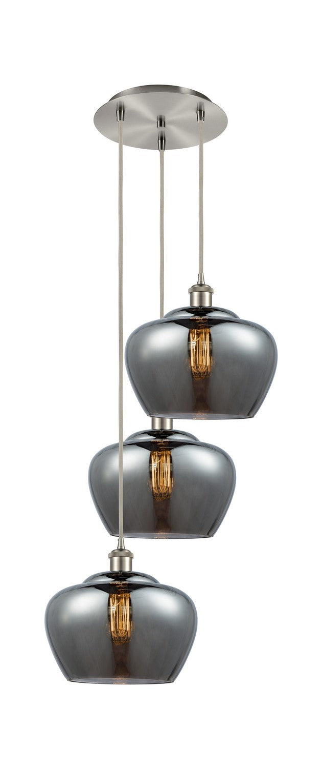 Innovations - 113B-3P-SN-G93-L - Three Light Pendant - Ballston - Brushed Satin Nickel