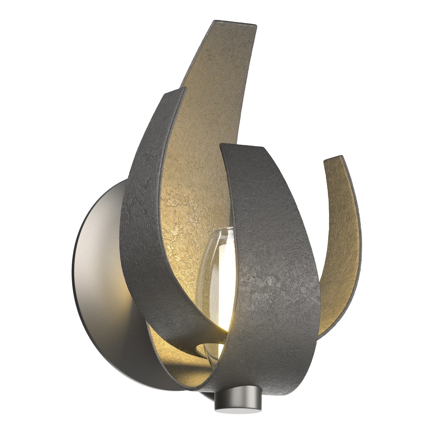 Hubbardton Forge - 206501-SKT-10-YE0352 - One Light Wall Sconce - Corona - Black