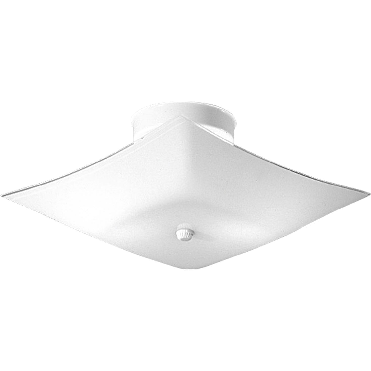 Progress Lighting - P4961-30 - Two Light Flush Mount - Square Glass - White