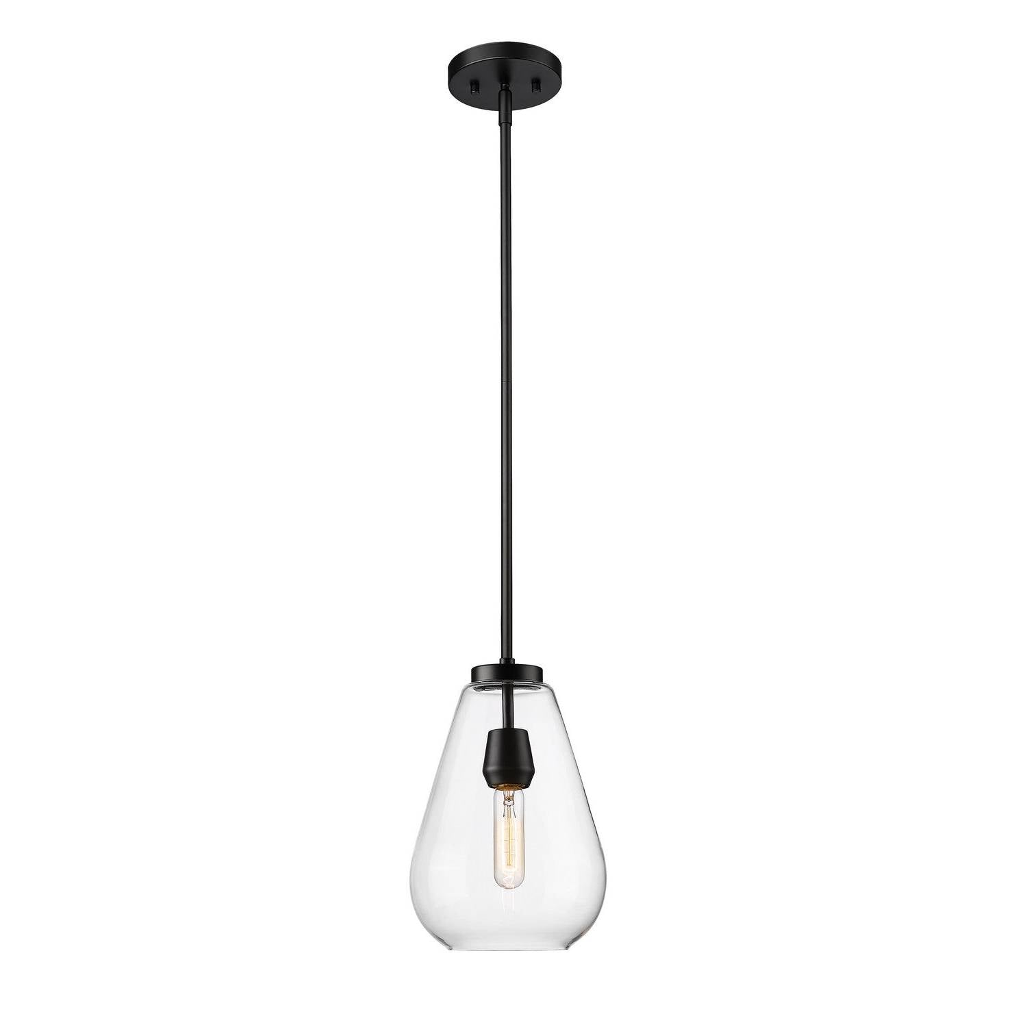 Z-Lite - 488P8-MB - One Light Pendant - Ayra - Matte Black