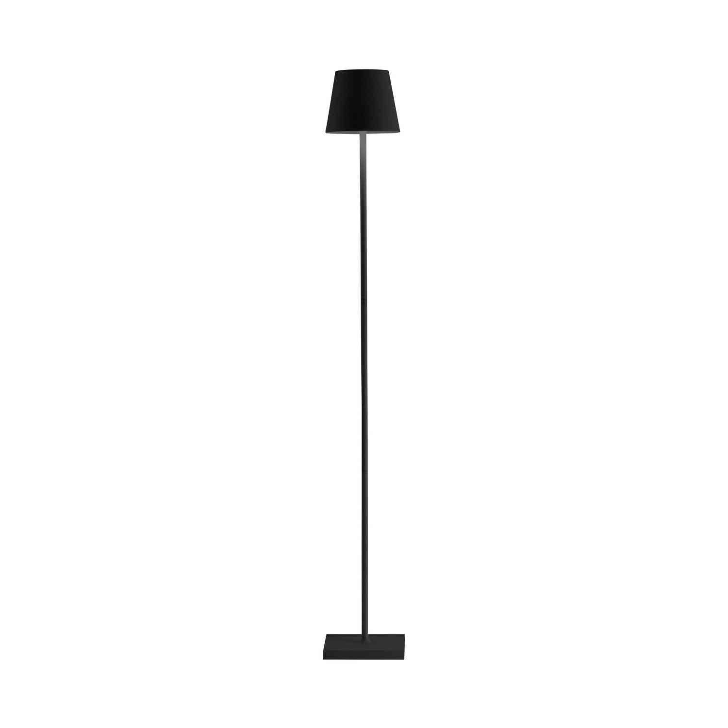 Zafferano - LD0390D4 - LED Floor Lamp - Poldina - Black