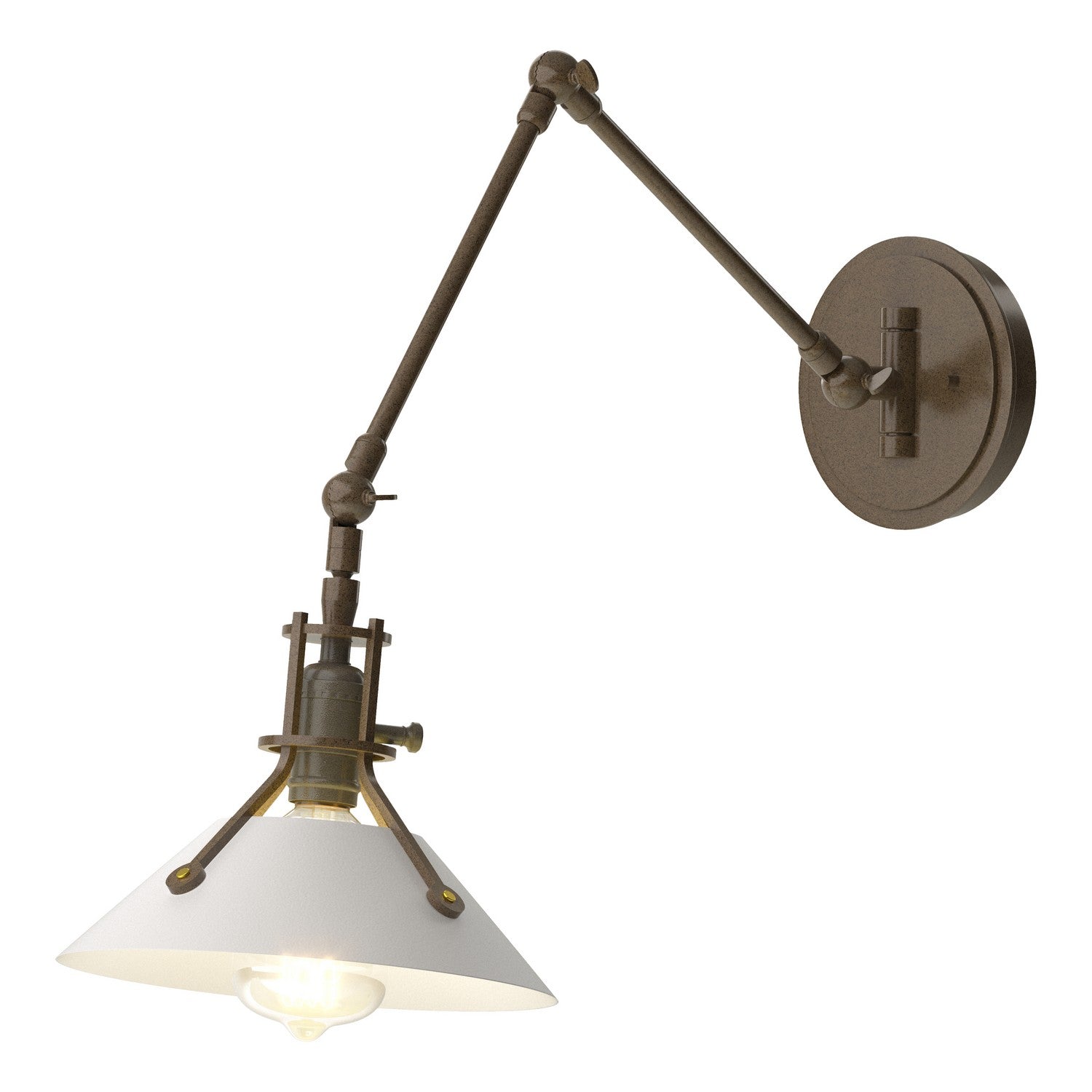 Hubbardton Forge - 209320-SKT-05-02 - One Light Wall Sconce - Henry - Bronze