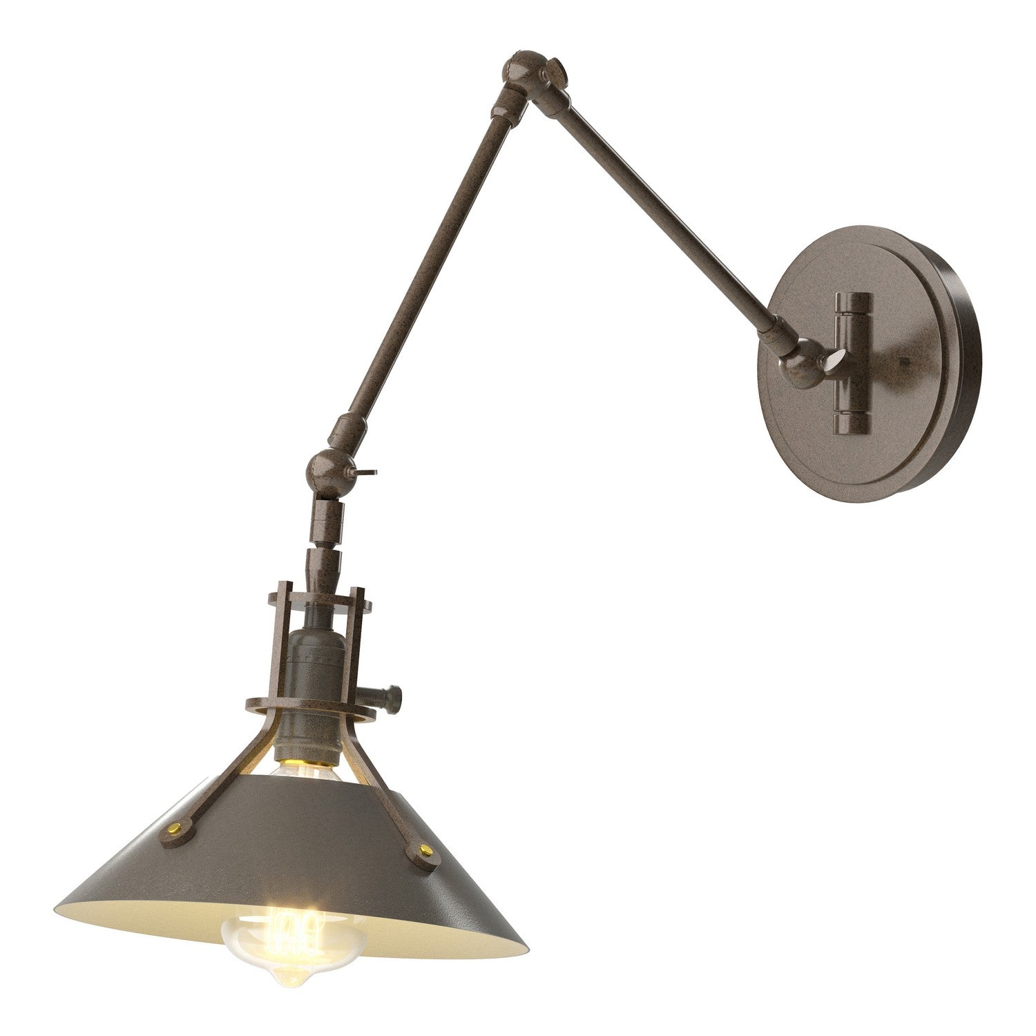 Hubbardton Forge - 209320-SKT-05-07 - One Light Wall Sconce - Henry - Bronze