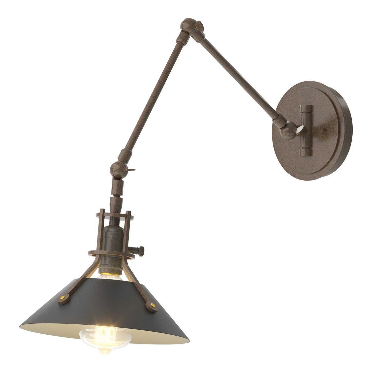 Hubbardton Forge - 209320-SKT-05-10 - One Light Wall Sconce - Henry - Bronze