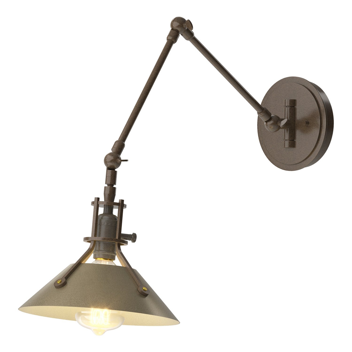 Hubbardton Forge - 209320-SKT-05-84 - One Light Wall Sconce - Henry - Bronze