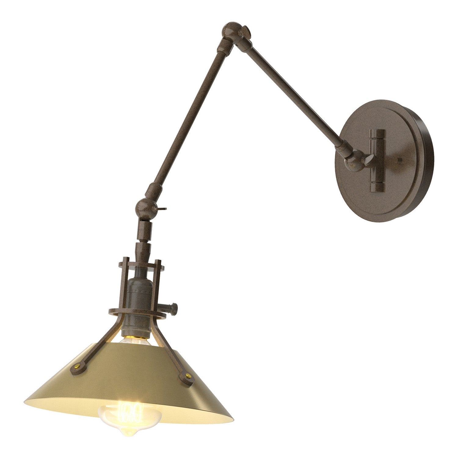 Hubbardton Forge - 209320-SKT-05-86 - One Light Wall Sconce - Henry - Bronze