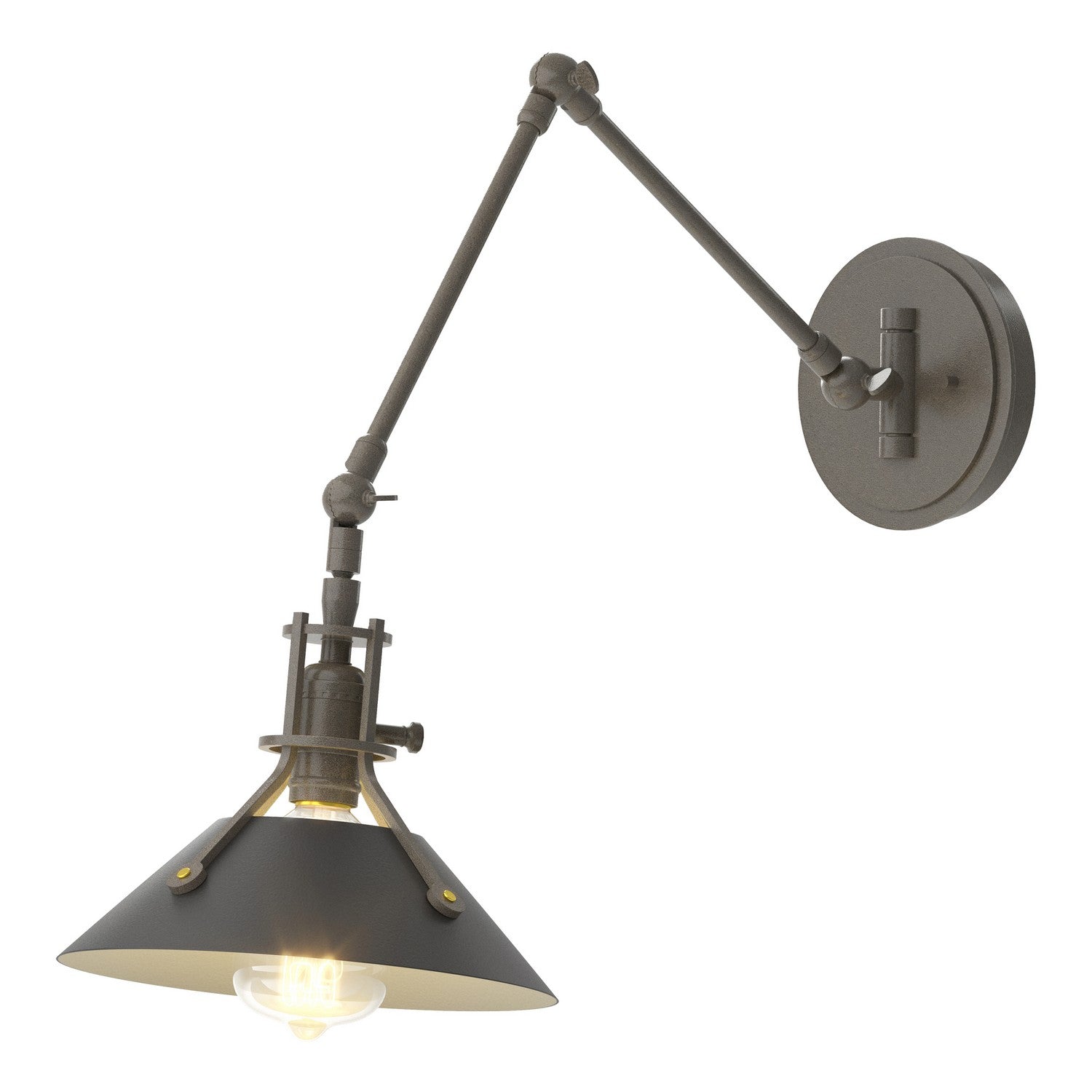 Hubbardton Forge - 209320-SKT-07-10 - One Light Wall Sconce - Henry - Dark Smoke