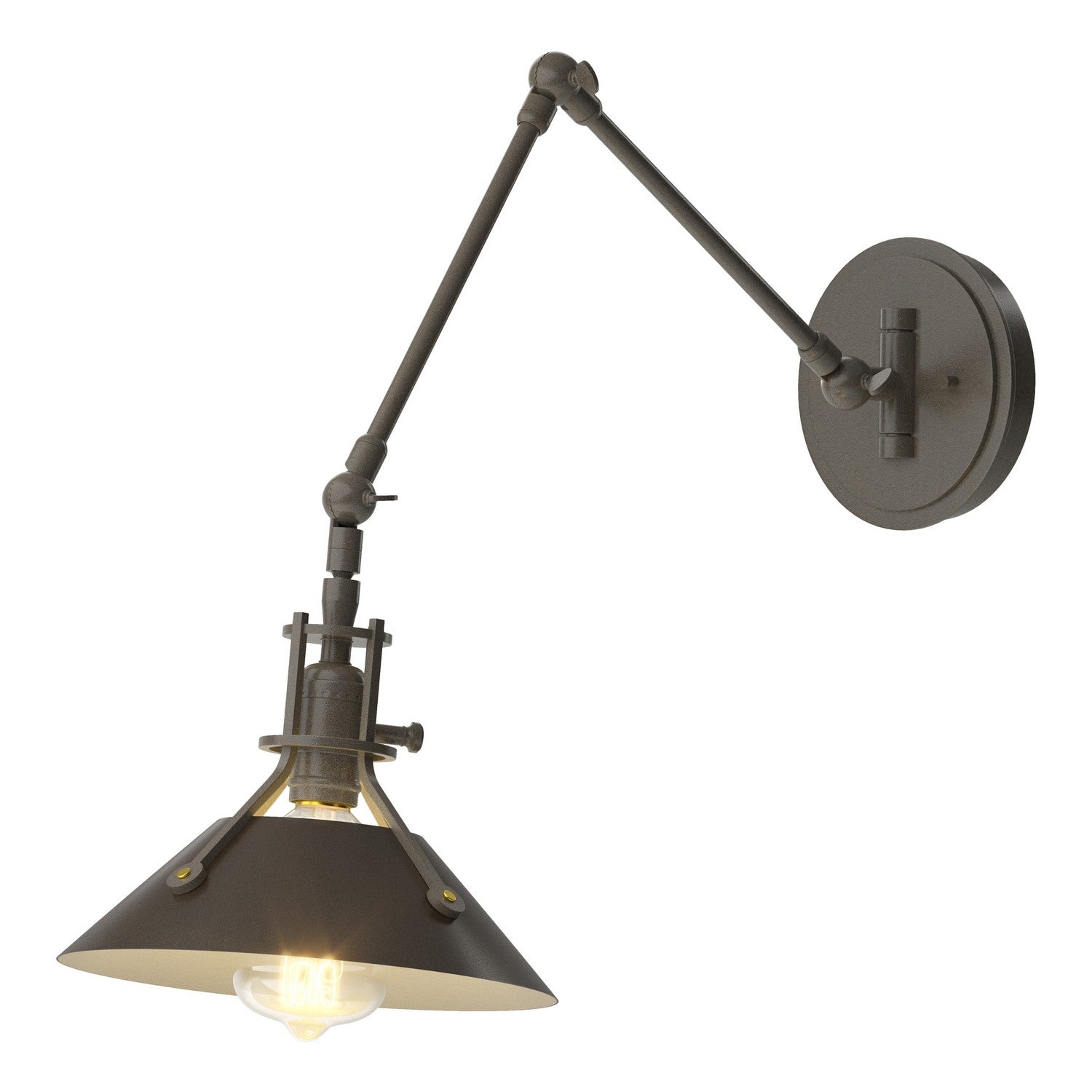 Hubbardton Forge - 209320-SKT-07-14 - One Light Wall Sconce - Henry - Dark Smoke