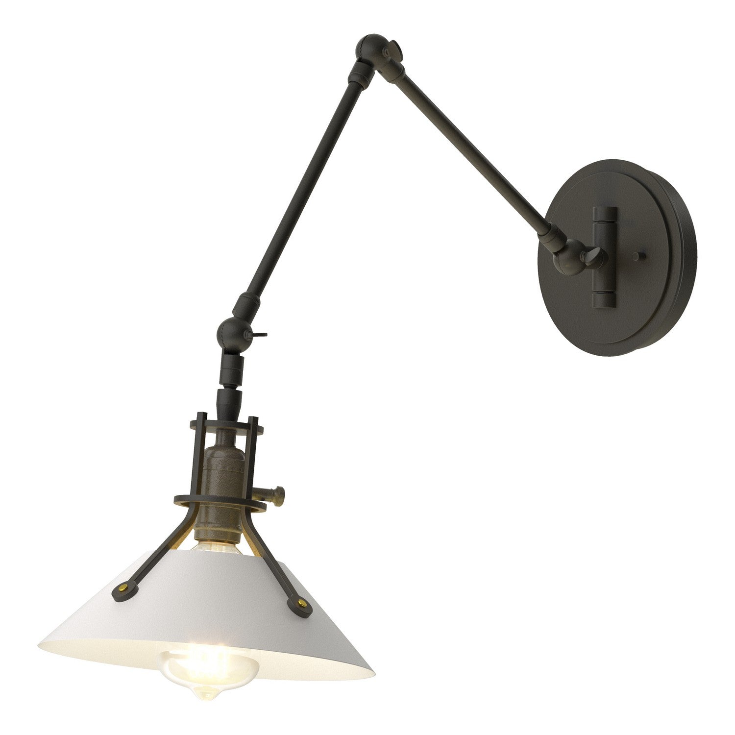 Hubbardton Forge - 209320-SKT-10-02 - One Light Wall Sconce - Henry - Black