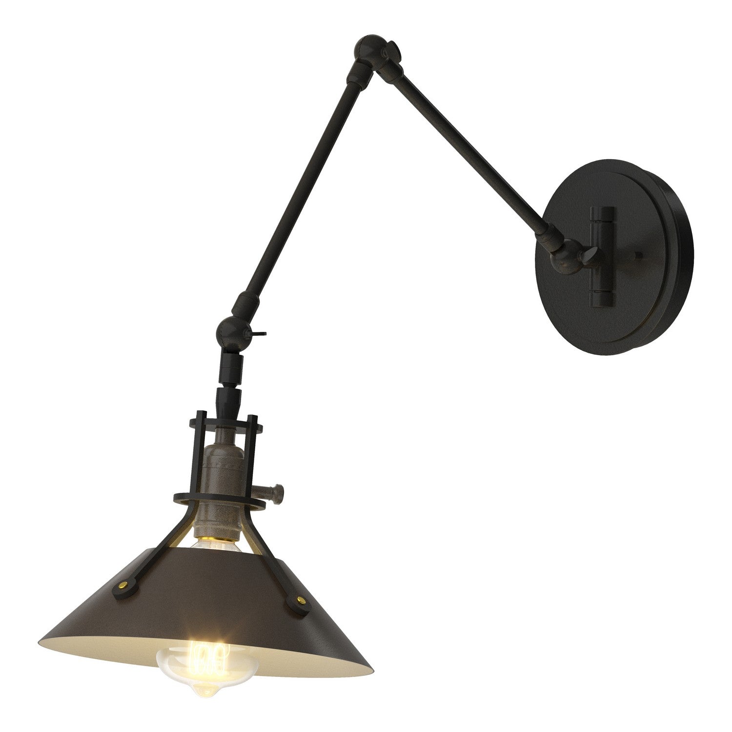 Hubbardton Forge - 209320-SKT-10-14 - One Light Wall Sconce - Henry - Black