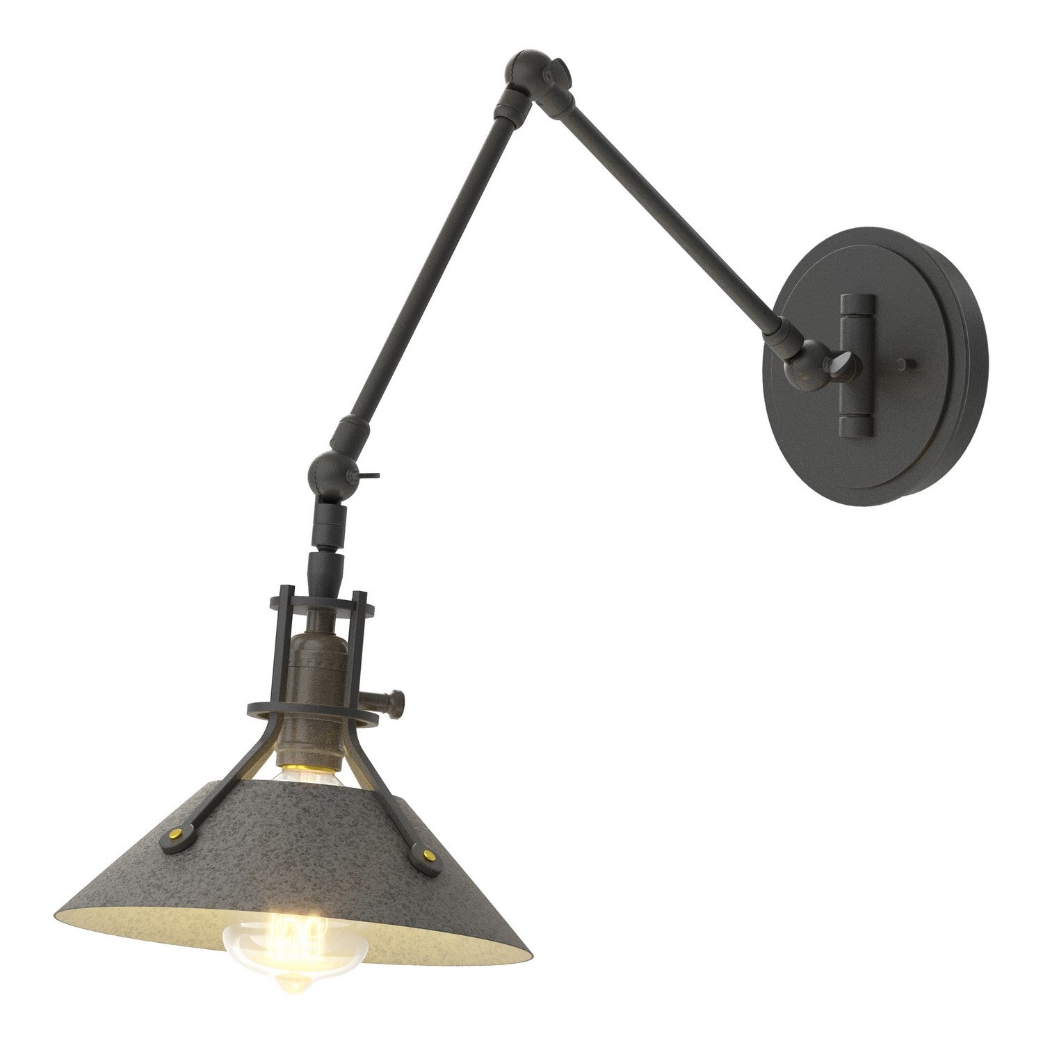 Hubbardton Forge - 209320-SKT-10-20 - One Light Wall Sconce - Henry - Black