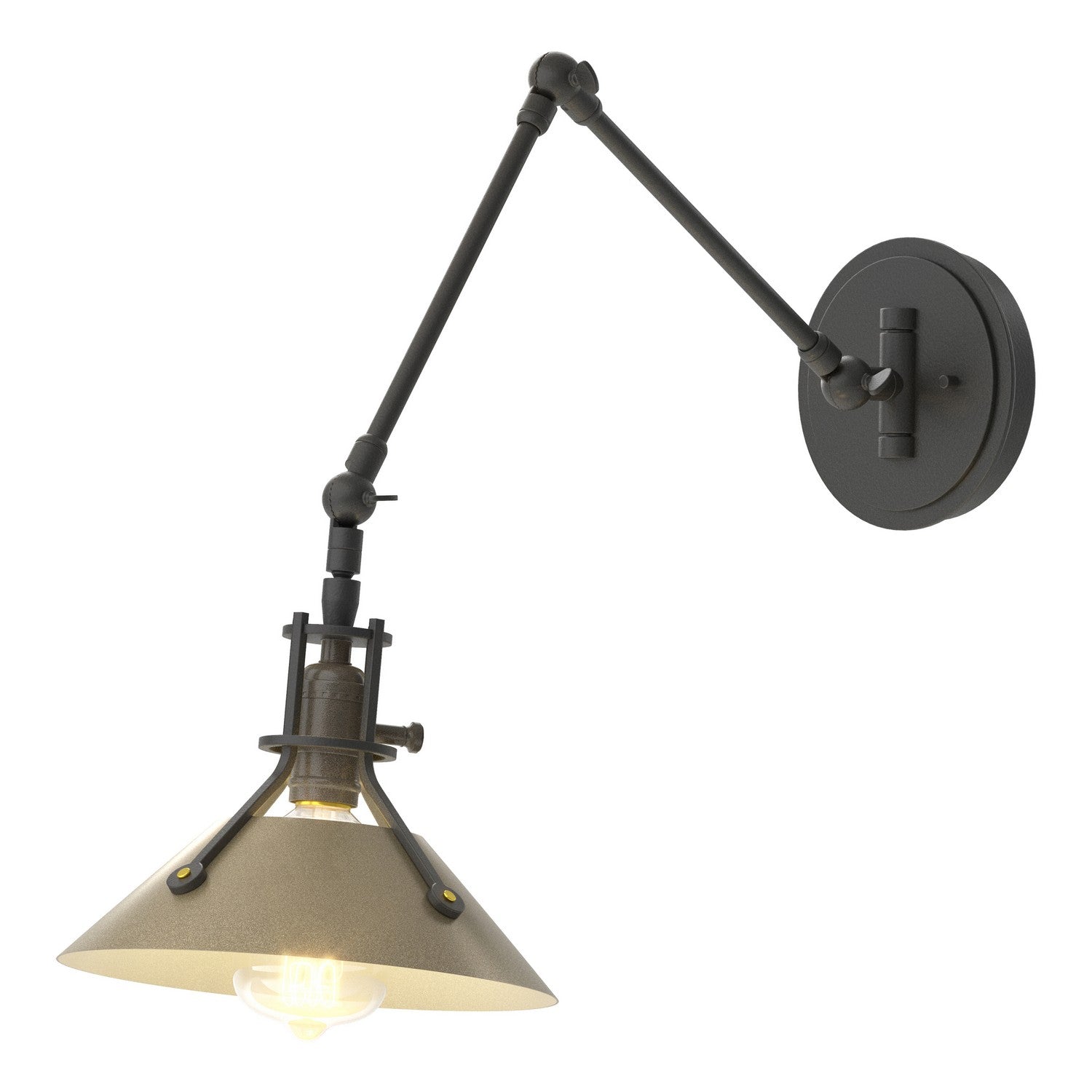 Hubbardton Forge - 209320-SKT-10-84 - One Light Wall Sconce - Henry - Black