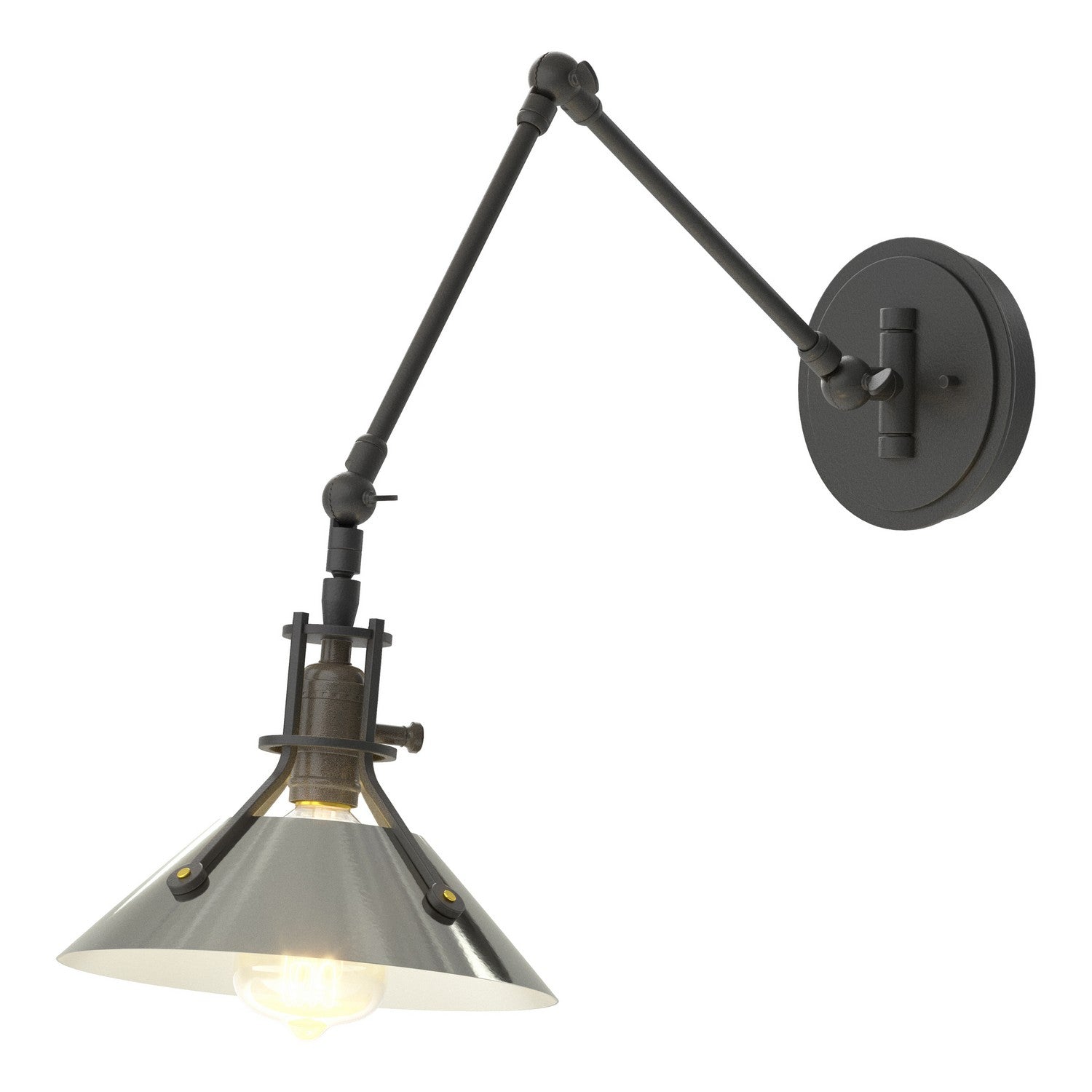 Hubbardton Forge - 209320-SKT-10-85 - One Light Wall Sconce - Henry - Black