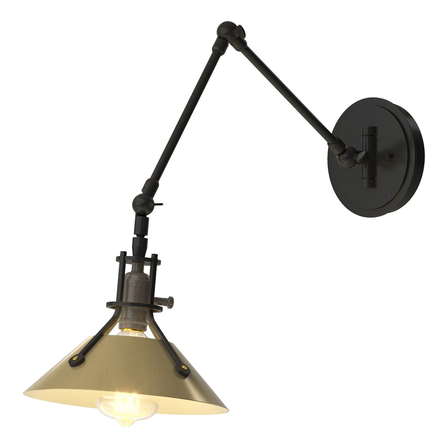 Hubbardton Forge - 209320-SKT-10-86 - One Light Wall Sconce - Henry - Black