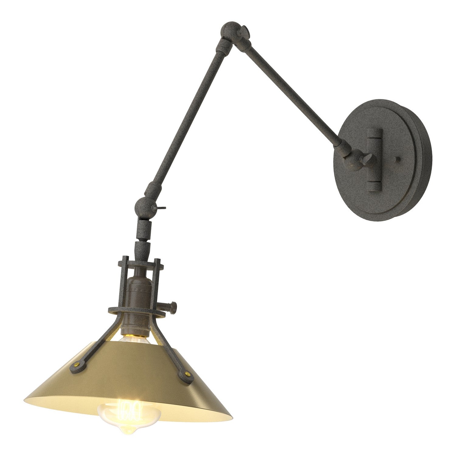 Hubbardton Forge - 209320-SKT-20-86 - One Light Wall Sconce - Henry - Natural Iron
