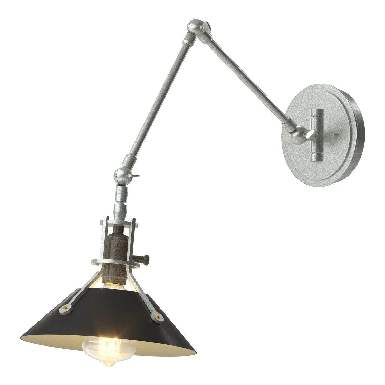Hubbardton Forge - 209320-SKT-82-10 - One Light Wall Sconce - Henry - Vintage Platinum