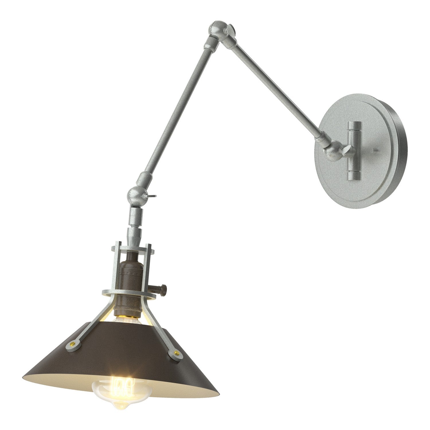 Hubbardton Forge - 209320-SKT-82-14 - One Light Wall Sconce - Henry - Vintage Platinum