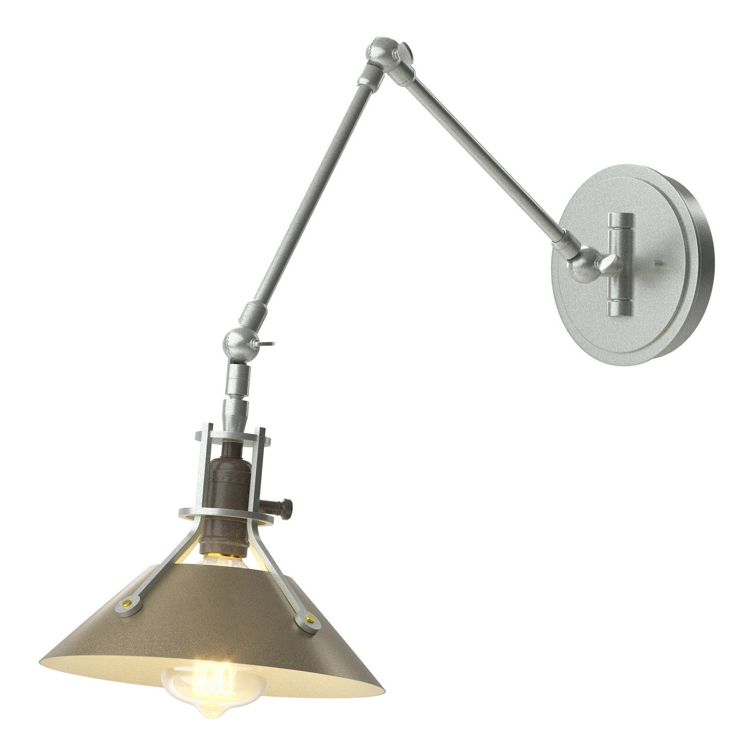 Hubbardton Forge - 209320-SKT-82-84 - One Light Wall Sconce - Henry - Vintage Platinum