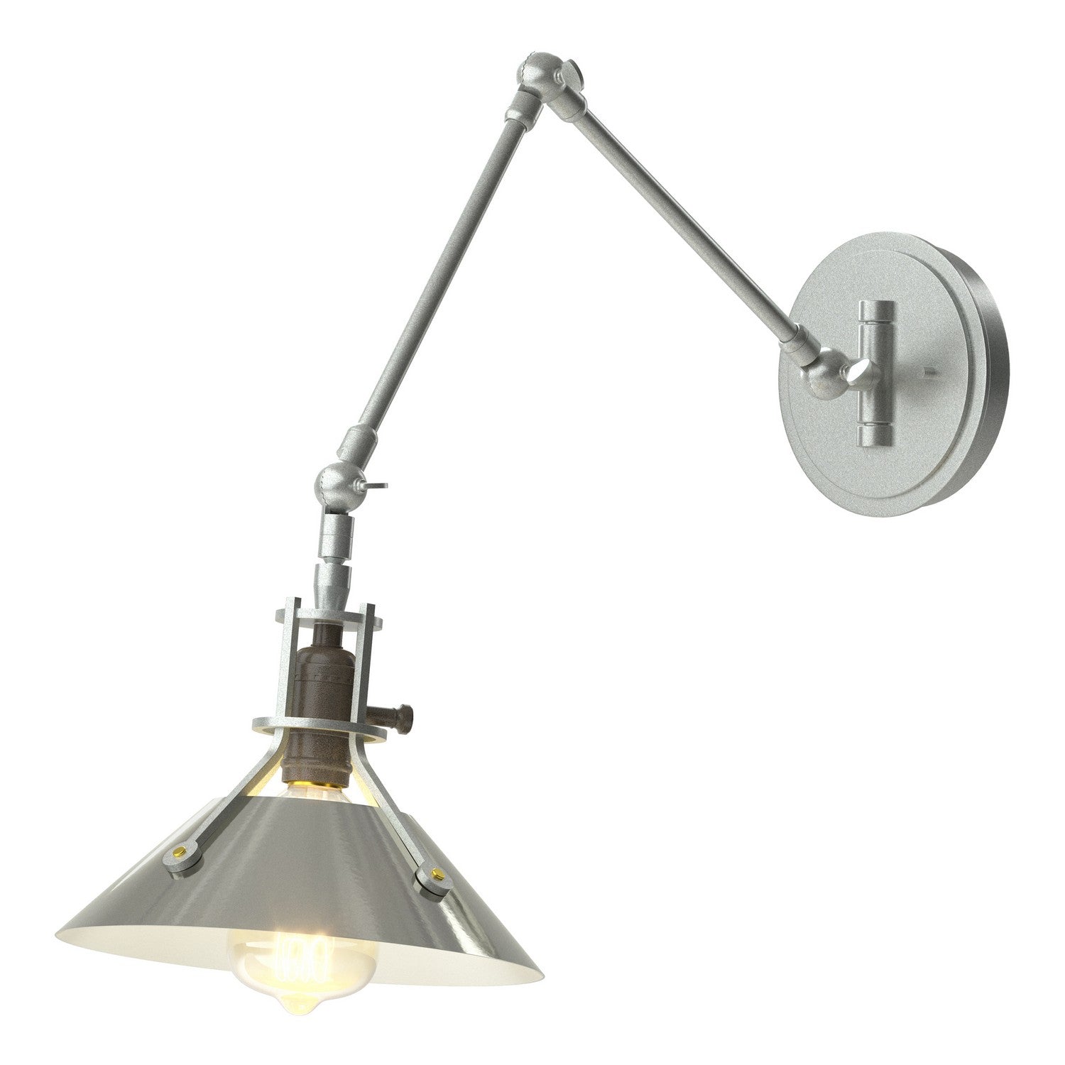 Hubbardton Forge - 209320-SKT-82-85 - One Light Wall Sconce - Henry - Vintage Platinum