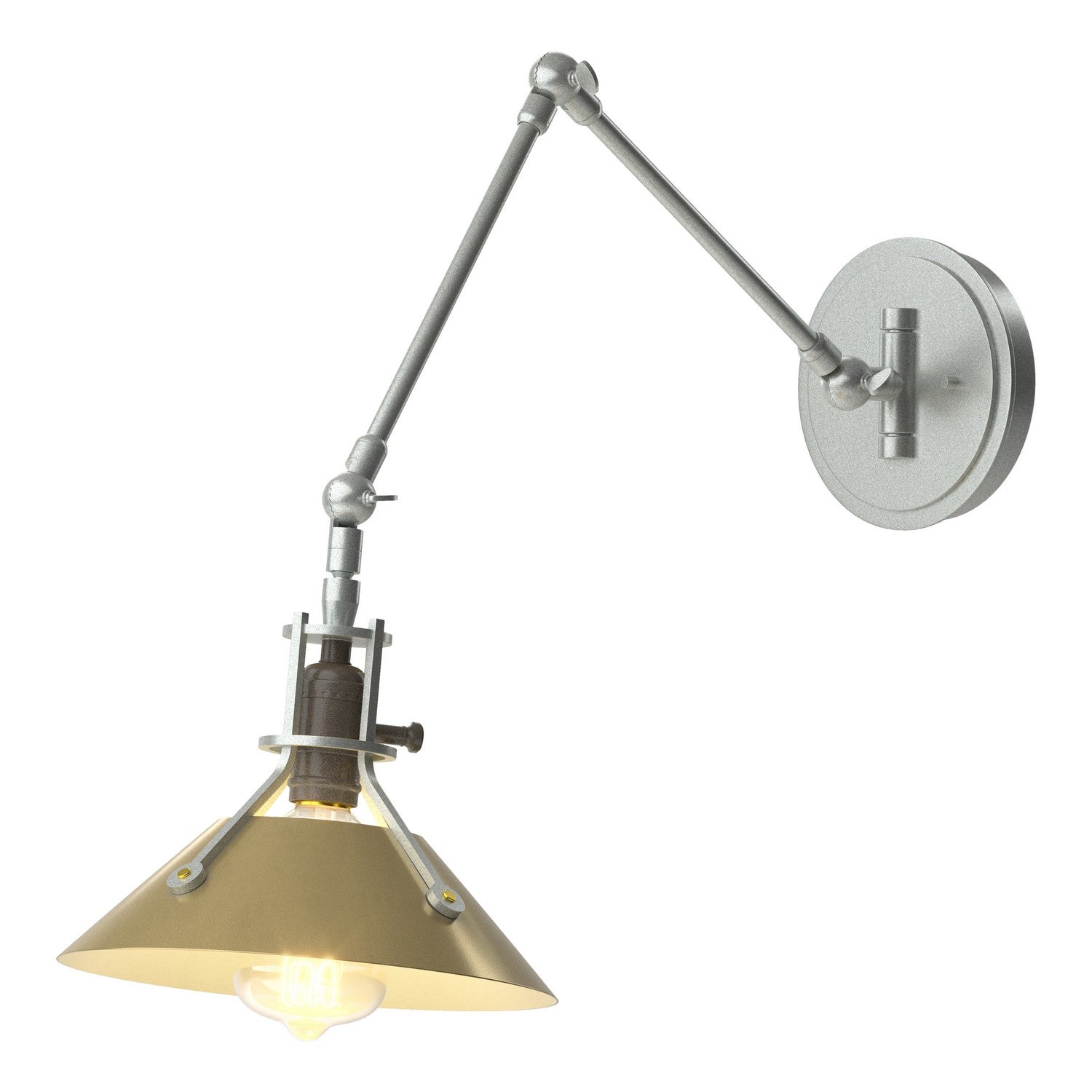 Hubbardton Forge - 209320-SKT-82-86 - One Light Wall Sconce - Henry - Vintage Platinum