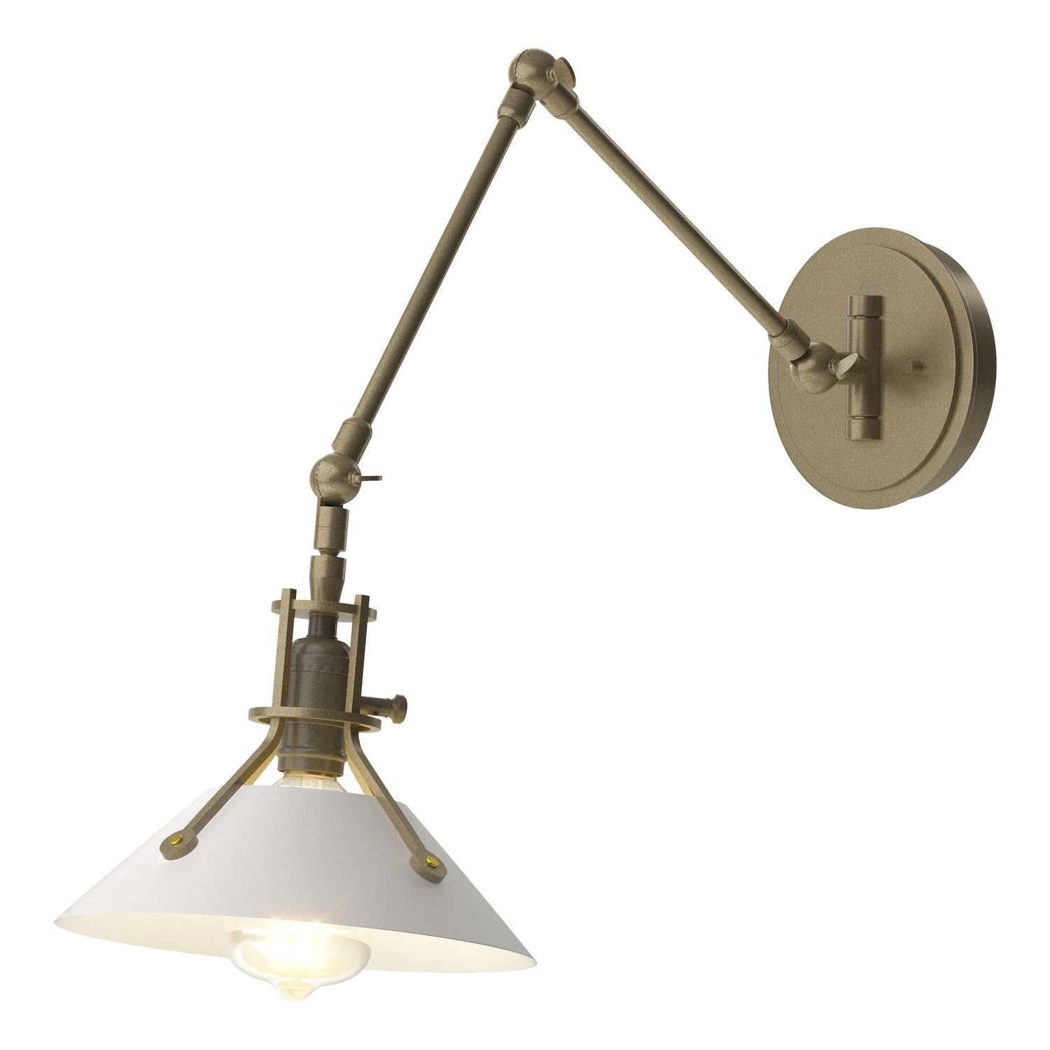 Hubbardton Forge - 209320-SKT-84-02 - One Light Wall Sconce - Henry - Soft Gold