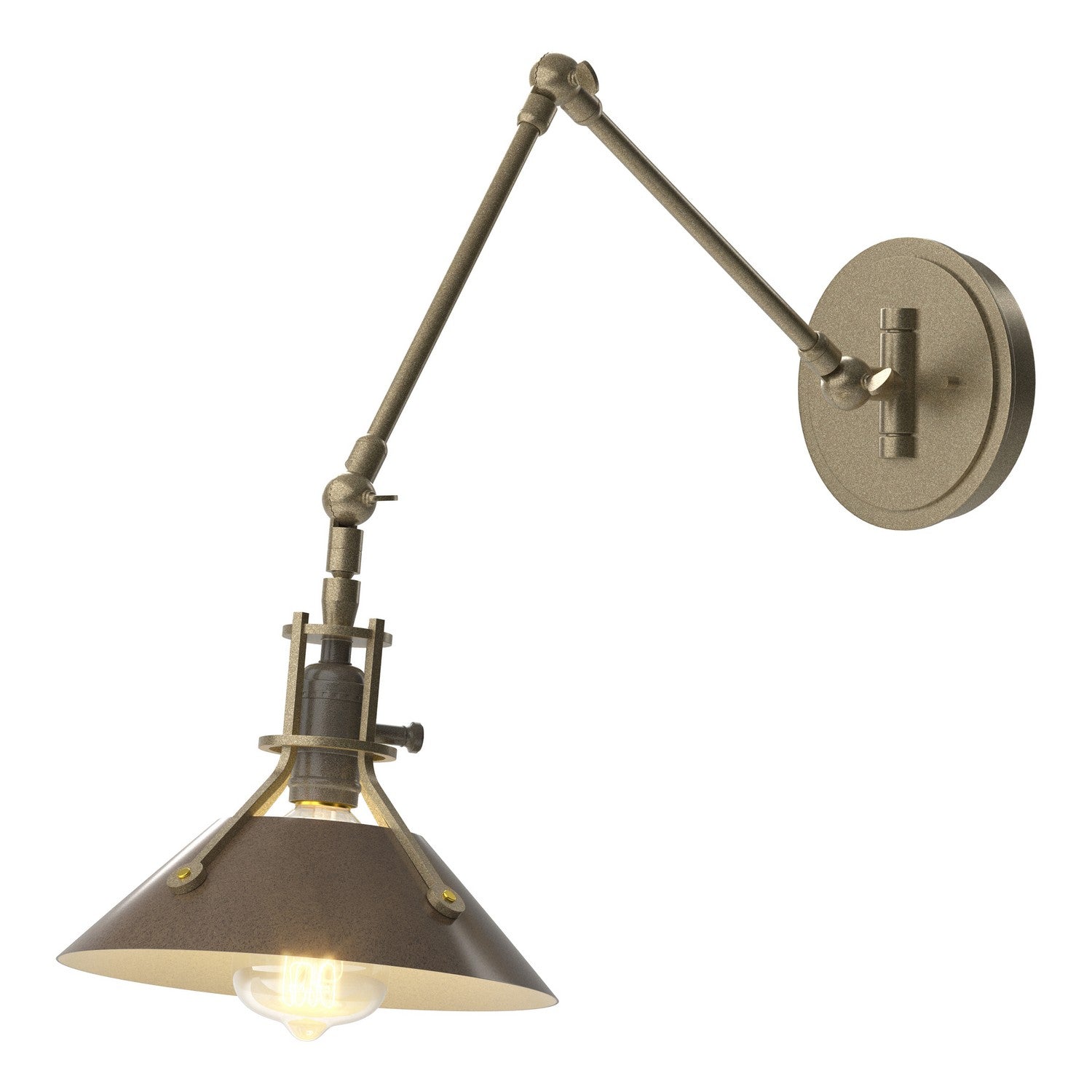 Hubbardton Forge - 209320-SKT-84-05 - One Light Wall Sconce - Henry - Soft Gold
