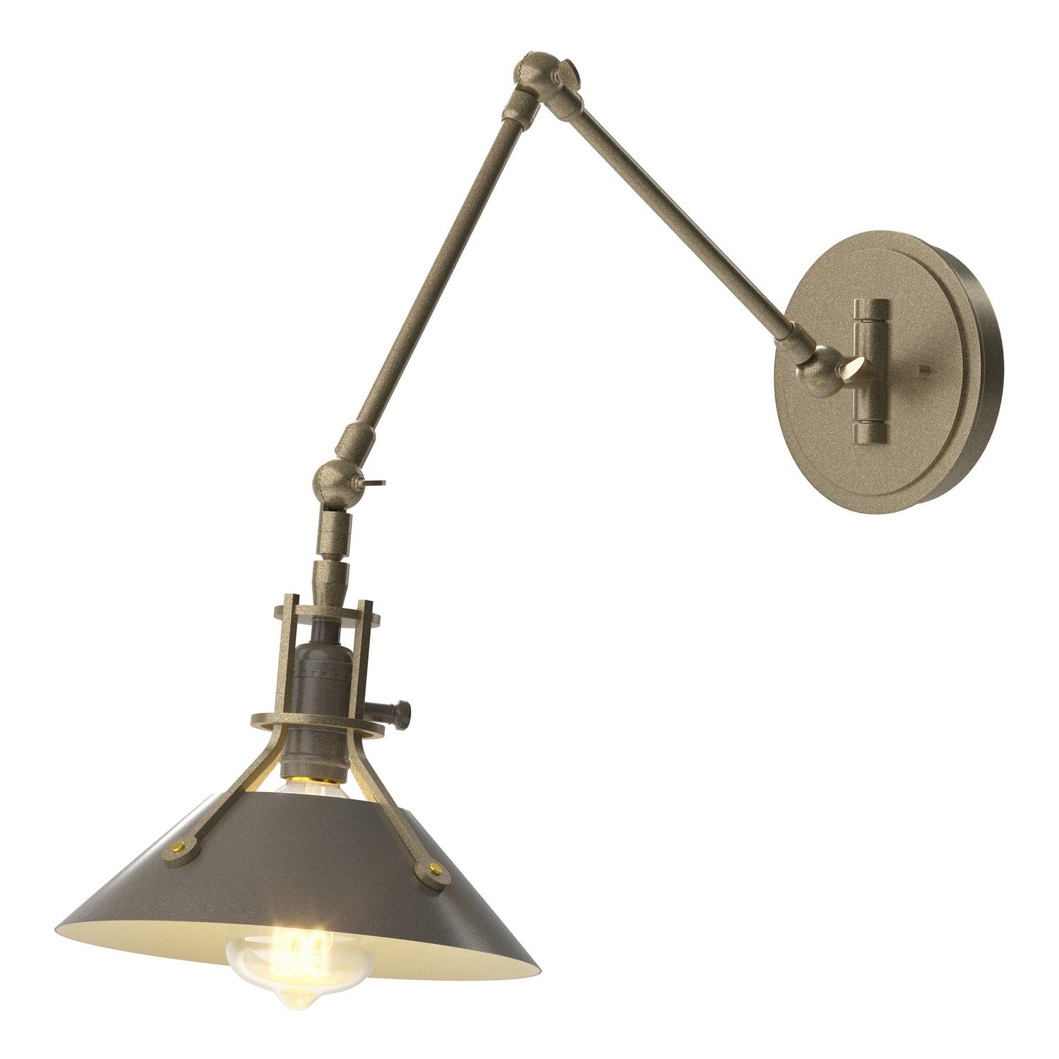 Hubbardton Forge - 209320-SKT-84-07 - One Light Wall Sconce - Henry - Soft Gold
