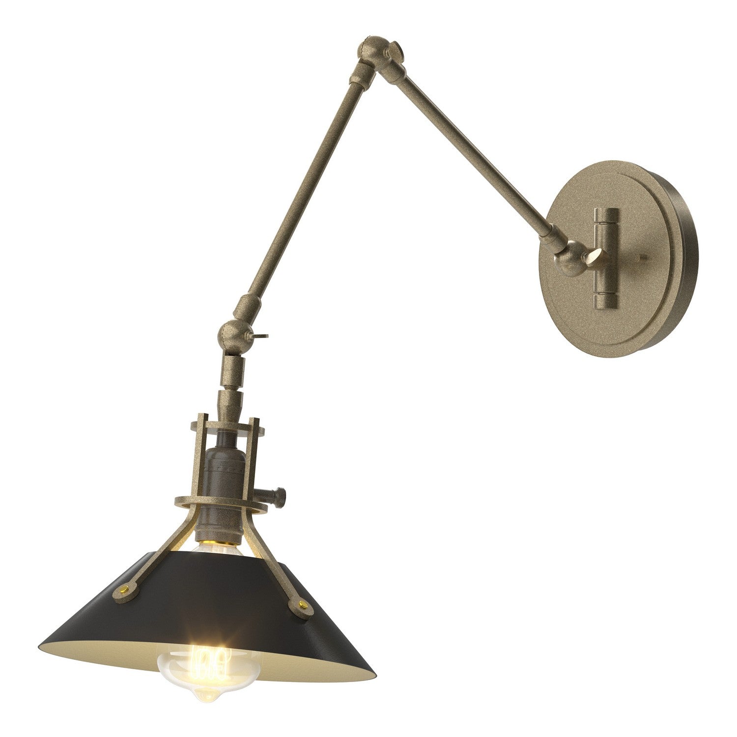 Hubbardton Forge - 209320-SKT-84-10 - One Light Wall Sconce - Henry - Soft Gold