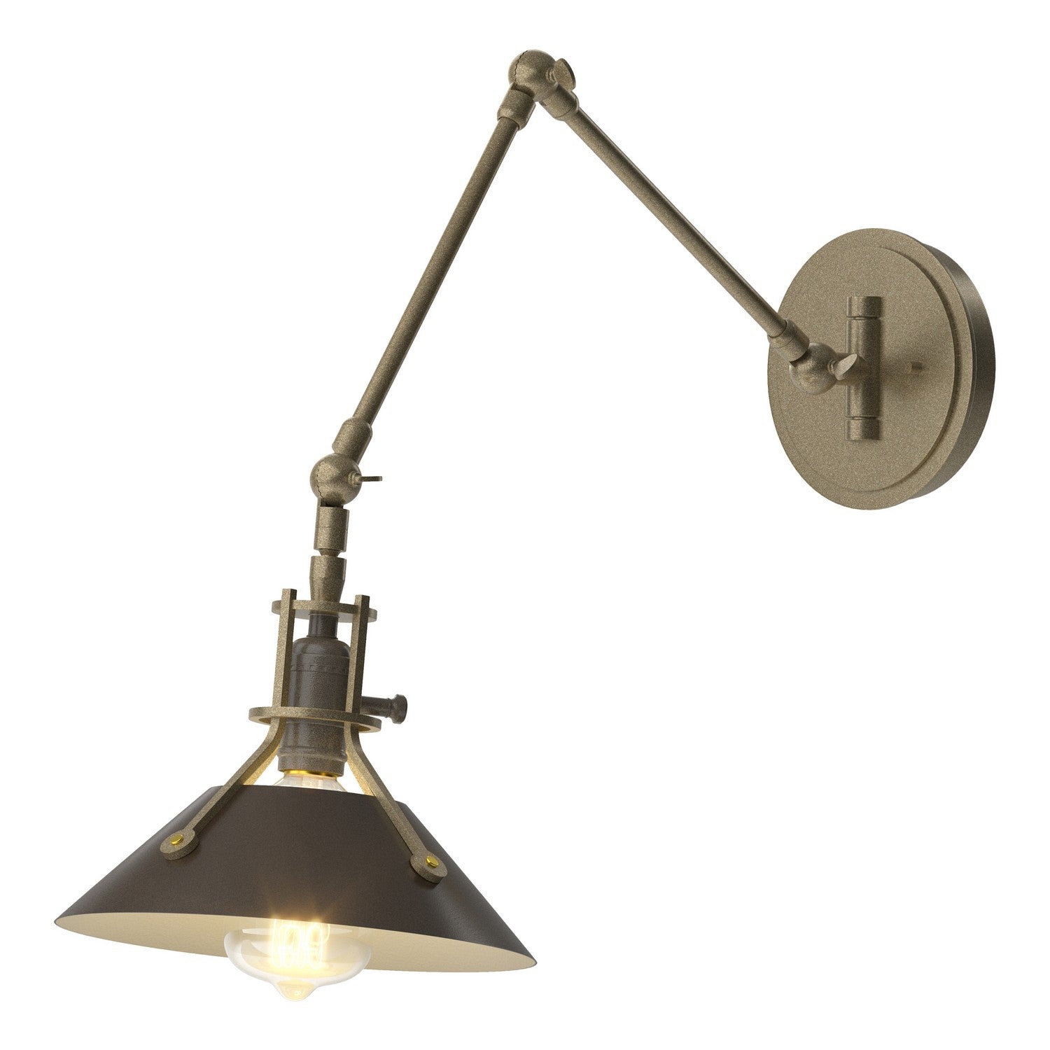 Hubbardton Forge - 209320-SKT-84-14 - One Light Wall Sconce - Henry - Soft Gold