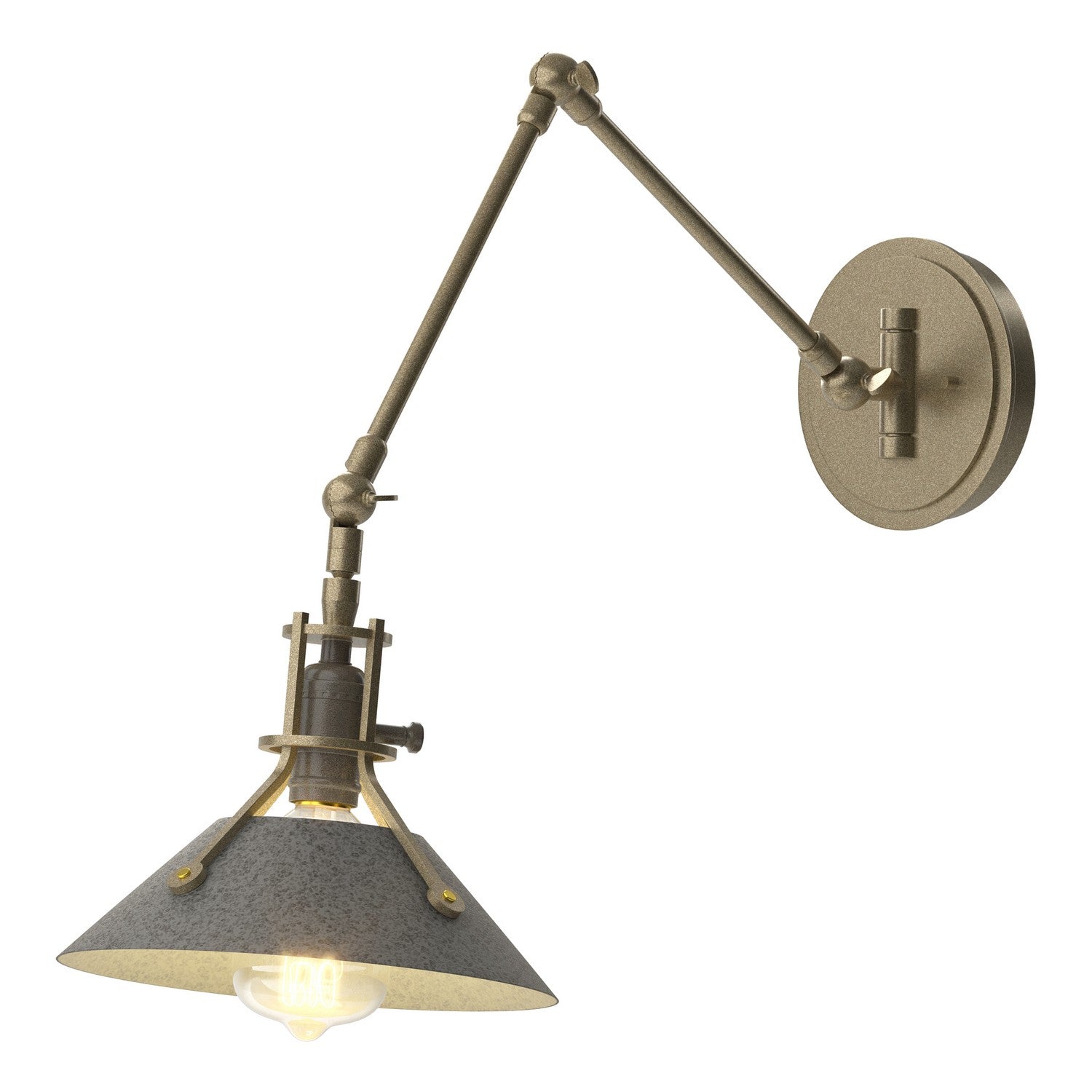 Hubbardton Forge - 209320-SKT-84-20 - One Light Wall Sconce - Henry - Soft Gold