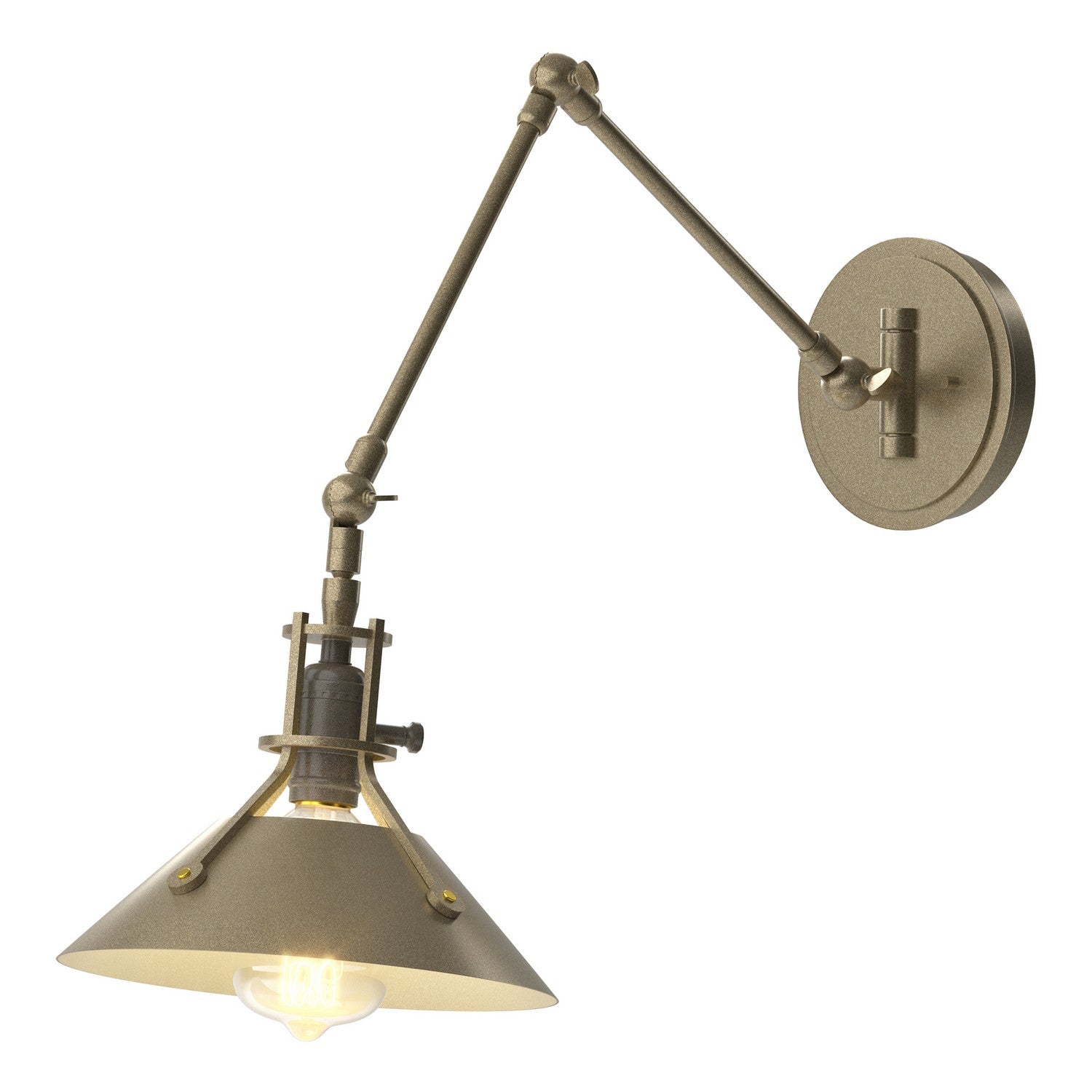 Hubbardton Forge - 209320-SKT-84-84 - One Light Wall Sconce - Henry - Soft Gold