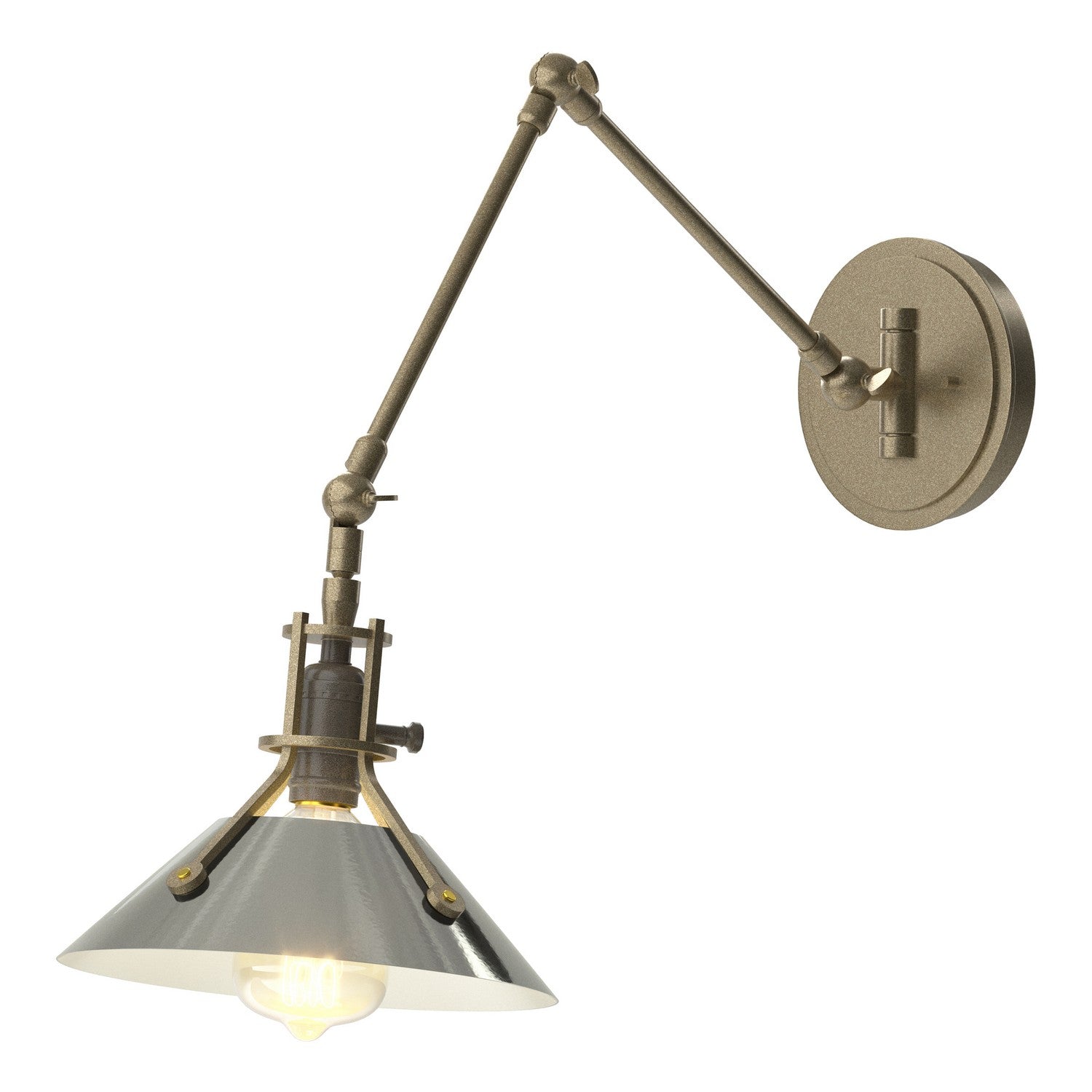 Hubbardton Forge - 209320-SKT-84-85 - One Light Wall Sconce - Henry - Soft Gold