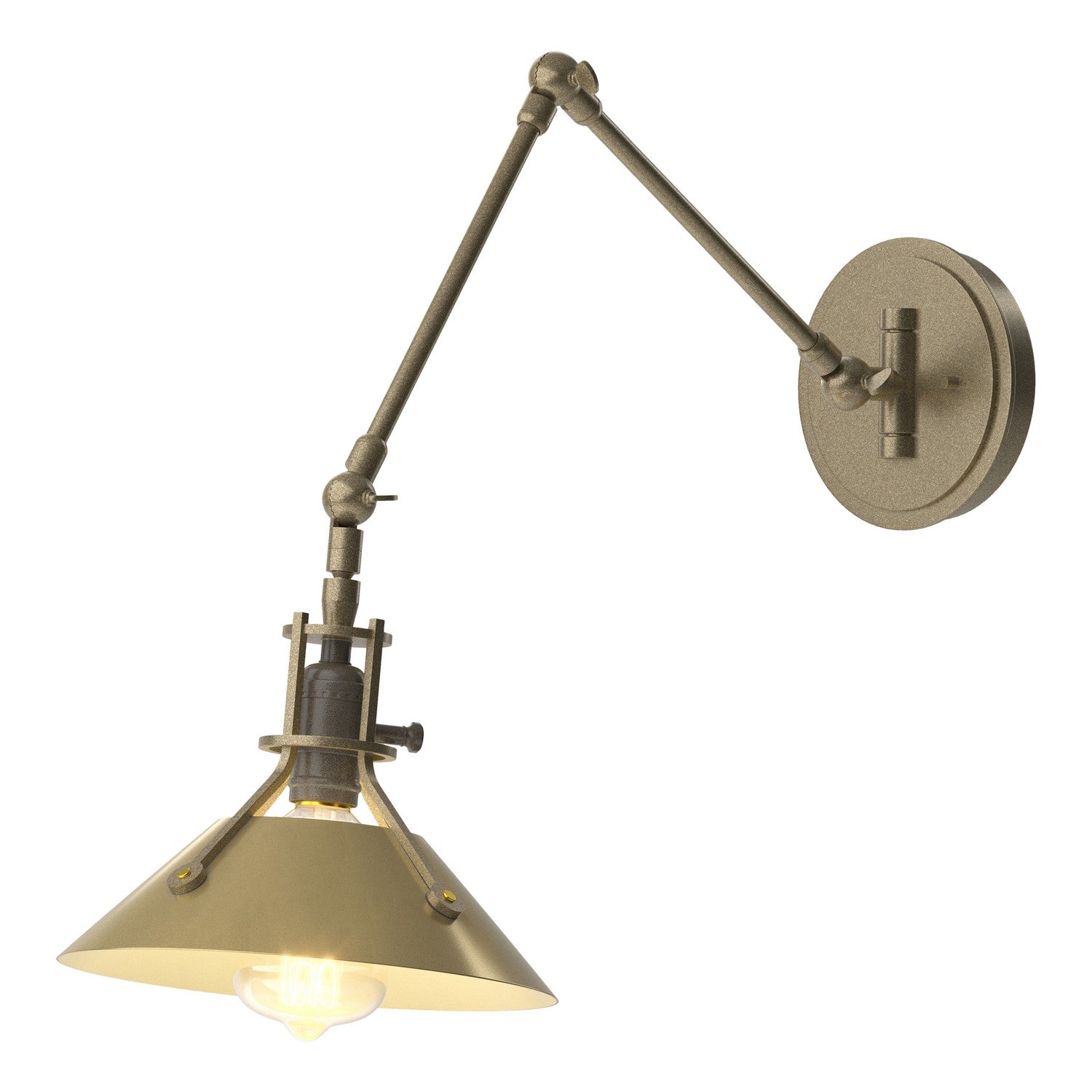Hubbardton Forge - 209320-SKT-84-86 - One Light Wall Sconce - Henry - Soft Gold