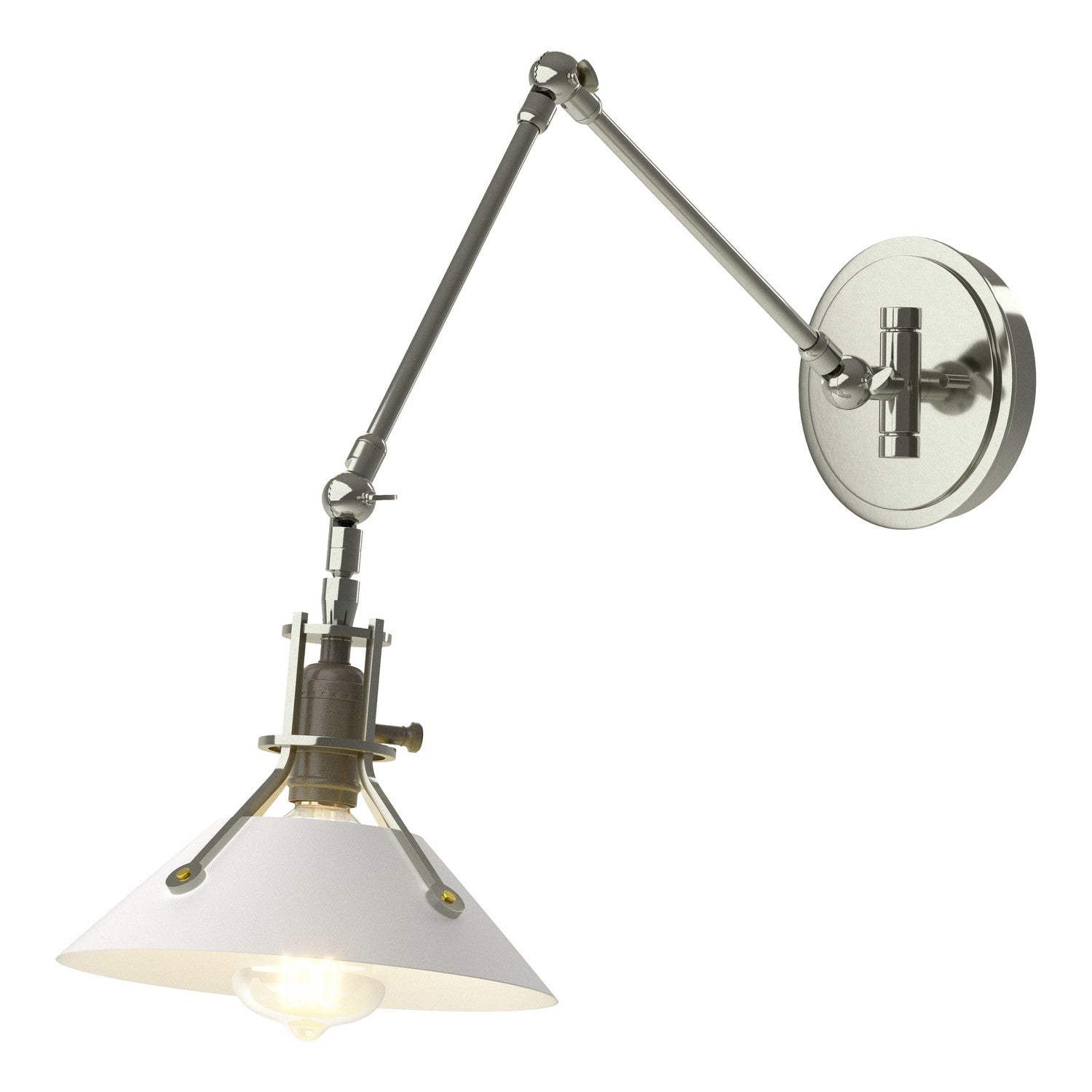 Hubbardton Forge - 209320-SKT-85-02 - One Light Wall Sconce - Henry - Sterling