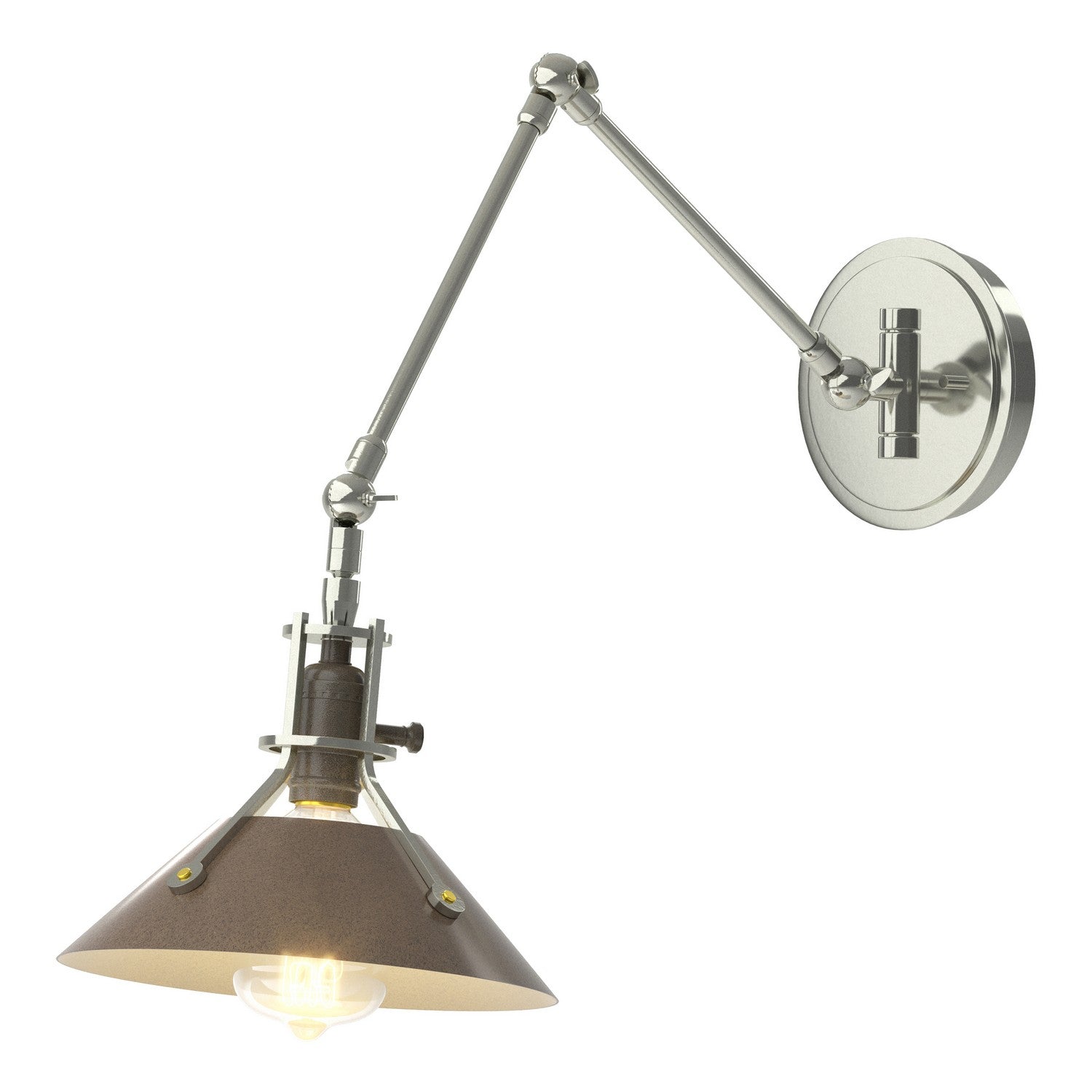 Hubbardton Forge - 209320-SKT-85-05 - One Light Wall Sconce - Henry - Sterling